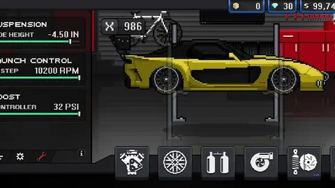 RX-7,1/4 Mile setup(Pixel car racer)6,1s - YouTube