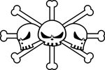 Blackbeard Pirate Flag By Wolowizzard - One Piece Jolly Roge