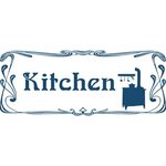 Classic style kitchen door sign vector image Free SVG