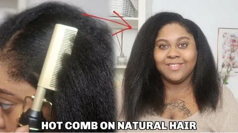 I TRIED A HOT COMB ON MY NATURAL HAIR - YouTube