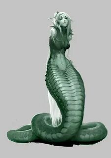 Creature ref -- Female naga Fantasy creatures, Fantasy monst