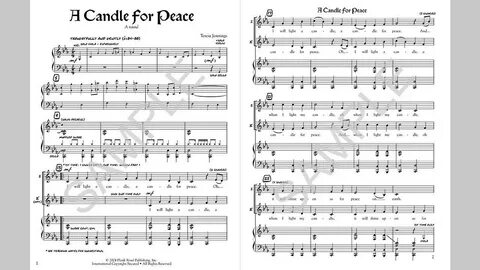 light a candle for peace piano sheet music - Wonvo
