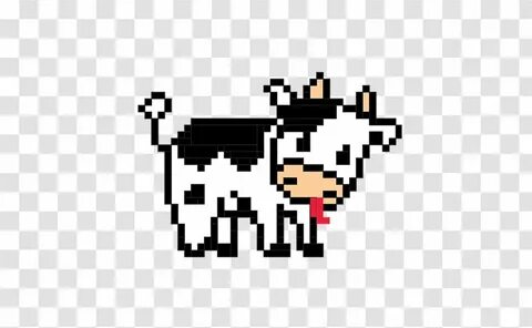 Pixel Art Cross-stitch Bead Drawing - Logo - Dairy Cow Graph