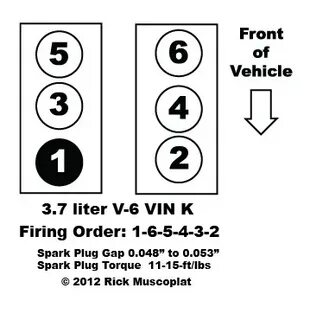 3.5 liter V6 Chrysler firing order - Ricks Free Auto Repair 
