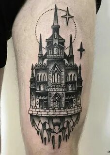Татуировки замок (59 фото)