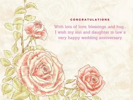 Anniversary Wishes For Son and Daughter in Law