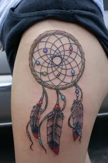 I would never get a thigh tattoo, but this is cool. Baby tat
