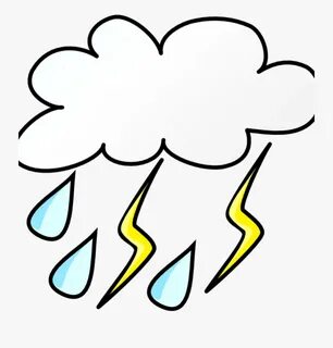 Storm Cloud Clipart Weather Clip Art At Clker Vector - Rainy