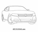 dodge challenger hellcat coloring pages - Clip Art Library