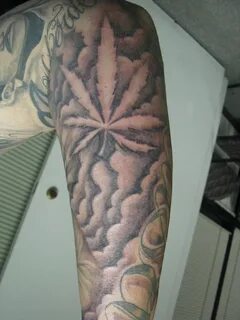 Marijuana tattoo Tattoo of marijuana tattoo surrounded by . 