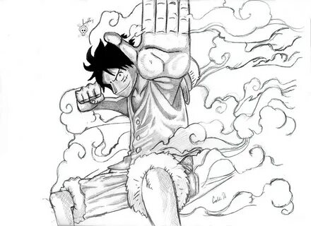 Drawing One Piece Luffy Gear 2 : One Piece Wallpaper: One Pi