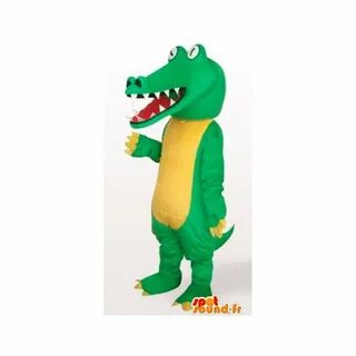 Purchase Reptile crocodile mascot style yellow and green wit