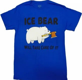 Cartoon Network - We Bare Bears - Ice Bear Will Take Care of It Adult T-Shi...