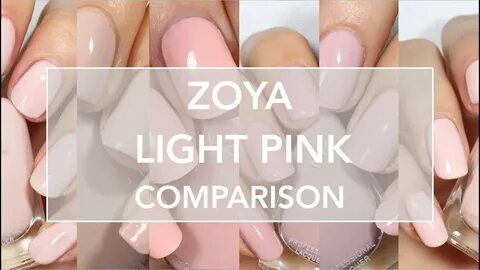 Zoya Light Pink Comparison // Dot, Joey, Brenna, Portia, Agn