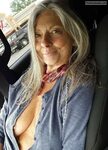 Cute mature tits flash on backseat Boobs Flash Pics, Mature 