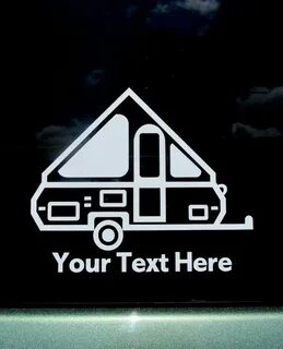 Personalized A-Frame Pop Up Camper Decal, A-Frame Car Window