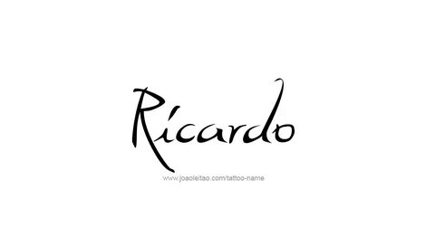 Ricardo Name Tattoo Designs