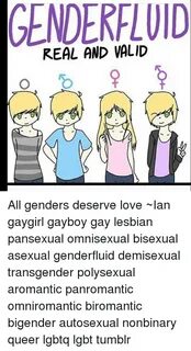 GENDER FLUID REAL AND VALID All Genders Deserve Love Ian Gay