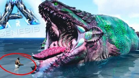 ARK Genesis Final Boss Eel Can DEVOUR WORLD TURTLE! Play As 