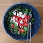 Watermelon, Feta, and Arugula Salad Recipe Watermelon and fe