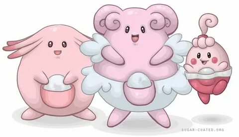 Happiny, Chansey + Blissey by https://www.deviantart.com/sug