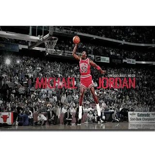 Art Michael Jordan Poster Michael Jordan Chicago Bulls Slam 