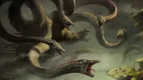 dragon, Fantasy Art, Creature, Hydra Wallpapers HD / Desktop