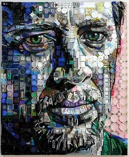 Get FuN Here: Amazing Portraits Made out of Junk by Zac Free