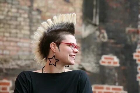Стрижка панк женская (36 фото)