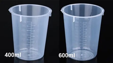 Factory Direct Sales Measuring Cup 400ml 600ml Plastic Lab V