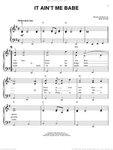 Dylan - It Ain't Me Babe sheet music for piano solo (PDF)