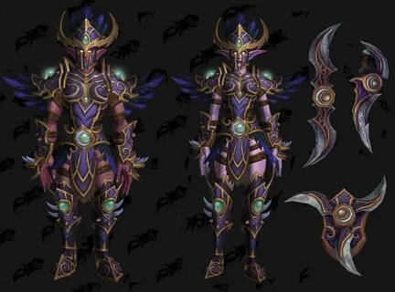 Just found this fan-made Night Elf heritage armor concept an