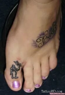 Camel And Missel Toe Tattoo