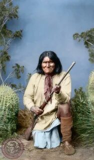 Fierce Apache Warrior - Geronimo circa 1886 Native american 