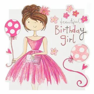 Rachel Ellen Beautiful Girl Birthday Card