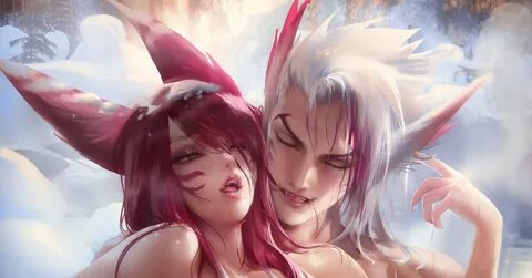 Xayah X Rakan Snowy Hot Spring NSFW Пикабу