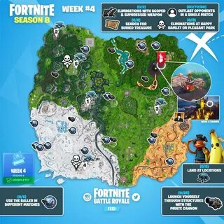 Fortnite Challenges Season 8 Week 4 Fortnite 3 Season Date