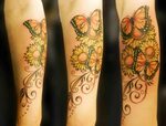 Sunflower Butterfly Tattoos * Arm Tattoo Sites