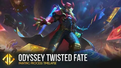 Odyssey Twisted Fate - League of Legends Splash Art TImelaps