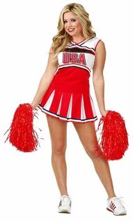 Team U.S.A Cheerleader Women's Costume Costumes for women, C