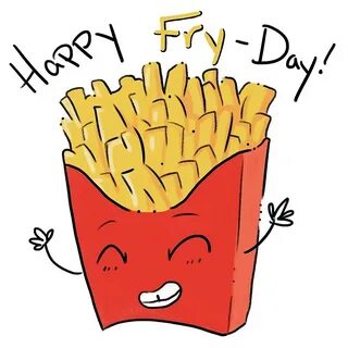 "Happy Fry-day!" by Lauren Reed Redbubble