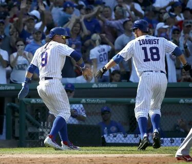 Javier Baez Haircut / Baez on heads-up double play 10/17/201