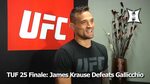 TUF 25 Finale: James Krause Talks About Being An Entertainer