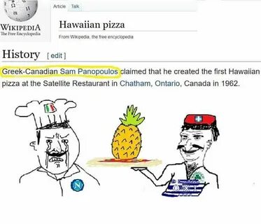 Pineapple on Pizza is a Greek shitpost Pineapple on Pizza De