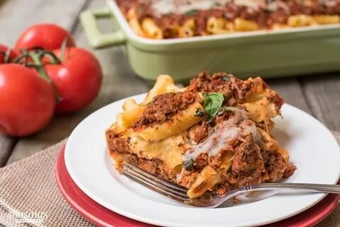 Simply Baked Ziti - Living Well Mom Yummy pasta recipes, Bak