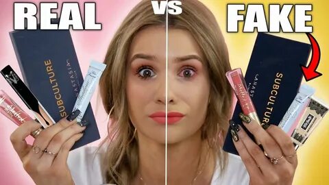 TESTING REAL vs FAKE Makeup! WORTH IT or TOSS IT?! - YouTube