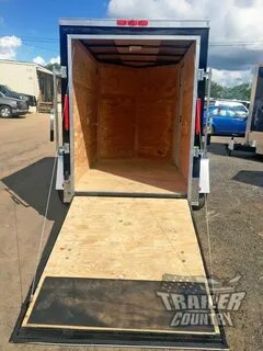 NEW 5x8 5 x 8 V-Nose Enclosed Cargo Motorcycle Trailer Ramp 