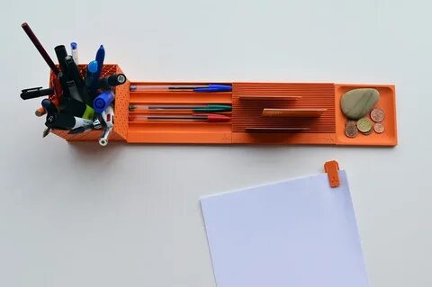 3D Printed Desktop Organizer by le FabShop Pinshape