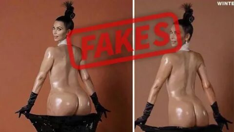 Kim Kardashian -- Untouched Ass Photos Are Fake!