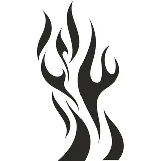 Переводная временная татуировка Пламя - неоновая тату